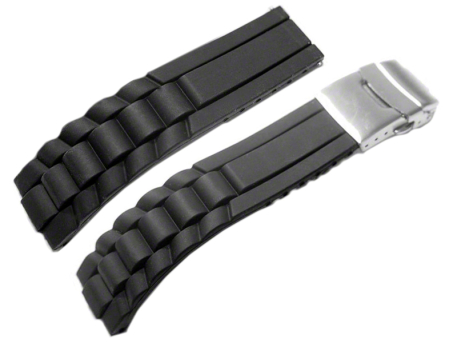 Deployment clasp - Silicone - Design - Waterproof - black