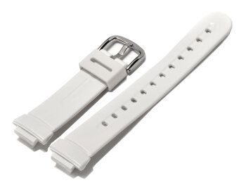 White Resin Watch strap Casio f. Baby-G Baby-G BG-1005M, BG-1006SA