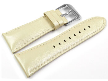 Festina cream-colored leather watch / replacement strap...