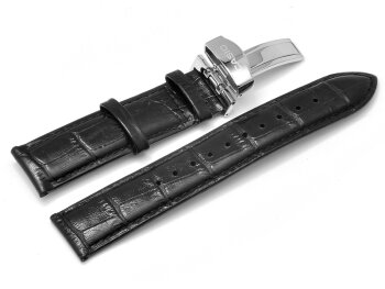 Genuine Casio Black Leather Watch Strap f. BEM-506L, BEM-506CL, BEM-506BL