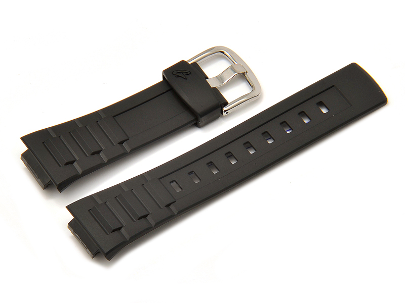 casio black resin strap