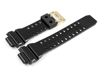 Shiny Casio Replacement Black Rubber Watch Strap for GD-350BR