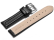 Watch strap - Genuine leather - smooth - black