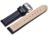 Watch strap - Genuine leather - smooth - dark blue