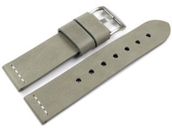 Watch strap - Genuine saddle leather - Ranger - gray