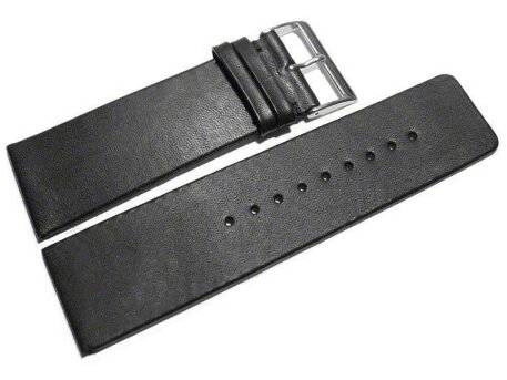 Watch strap - genuine leather - without stitching - black...