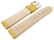 Watch strap - Genuine grained leather - yellow 20mm Steel