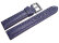 Watch strap - Genuine Shark leather - dark blue 22mm Steel