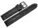 Watch strap - Genuine Shark leather - black 20mm Steel