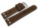 Watch strap - Genuine water buffalo - vintage - brown 20mm Steel
