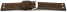 Watch strap - Genuine water buffalo - vintage - brown 22mm Steel