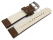 Watch strap - Genuine water buffalo - vintage - brown 22mm Steel