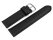 Watch strap - Genuine Italy leather - Soft padded - black 18mm Steel