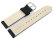 Watch strap - Genuine Italy leather - Soft padded - black 18mm Steel