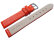 Watch strap - genuine leather - Business - red 12mm Steel