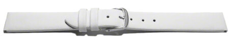 Watch strap - genuine leather - Business - white 18mm Steel