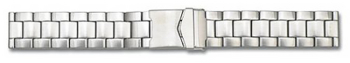 Solid Stainless Steel watch band Deployment clasp brushed...