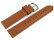 Watch band - genuine leather - smooth - Caramel 14mm Steel