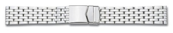 Metal watch band - Stainless steel - polished - 18,20 mm