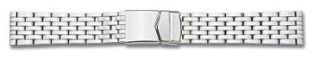 Metal watch band - Stainless steel - polished - 18,20 mm