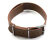 Watch strap - Nato - genuine leather - light brown 22mm