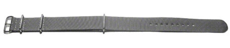 Nato Strap - Nylon - Waterproof - grey beige 20mm