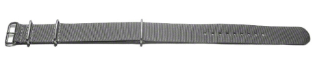 Nato Strap - Nylon - Waterproof - grey beige 24mm