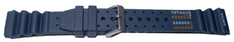 Watch strap - Silicone - Sport - Waterproof - blue 20mm Steel
