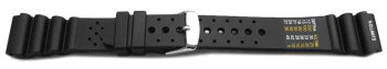 Watch strap - Silicone - Sport - Waterproof - black 20mm Steel