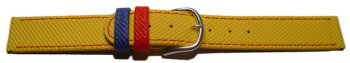 Watch strap - PU - Waterproof - yellow - XS 16mm Steel