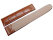 Calfskin watch band - for deployment buckles - light brown 18mm