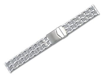 Stainless steel metal watch band - 18,20 mm