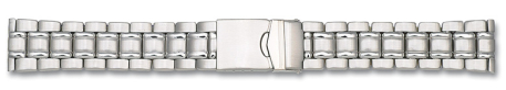 Stainless Steel - Solid look - watch band - 3 links - 18,20 mm