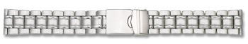 Stainless Steel - Solid look - watch band - 3 links - 18,20 mm