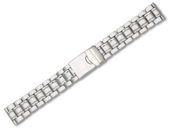 Stainless Steel - Solid look - watch band - 3 links - 18,20 mm