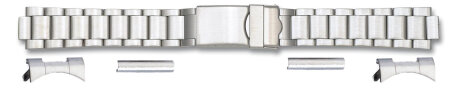 Steel watch band with two attachments - 18,20,22mm