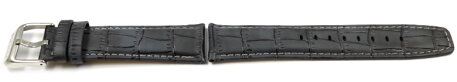Genuine Festina Greyish Black Leather Watch strap for F16573