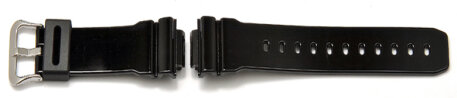 Genuine Casio Replacement Shiny Black Resin Watch Strap for DW-5600CS