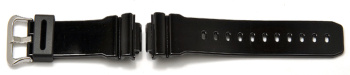 Genuine Casio Replacement Shiny Black Resin Watch Strap...