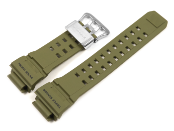 Casio Replacement Army Green Resin Watch Strap f. GW-9400, GW-9400-3