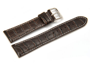 Genuine Casio Replacement Brown Leather Watch Strap for EF-333L, EF-333L-5