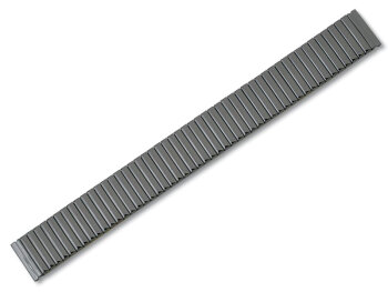Stainless steel one-piece bracelet - black - 20mm