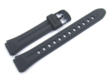 Genuine Casio Replacement Black Resin Watch Strap Casio...