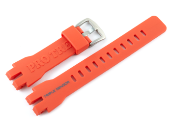 Genuine Casio Orange Resin Watch Strap for PRW-3000, PRW-3000-4