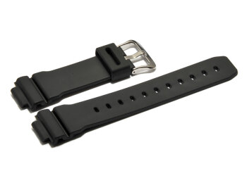 Genuine Casio Replacement Black Resin Watch Strap for DW-9500US, DW-002S