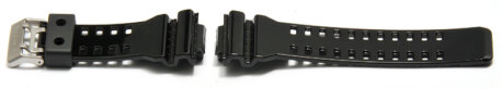 Genuine Casio Replacement Shiny Black Resin Watch strap for GA-110HC-1, GA-110HC