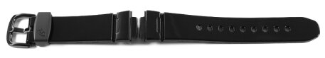 Genuine Casio Shiny Black Resin Watch Strap for BGA-102, BGA-1030