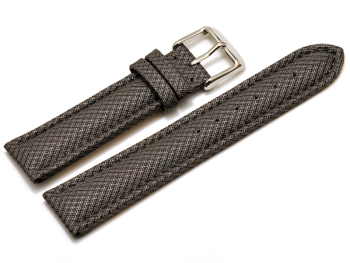 Watch band - padded - HighTech material - textile look - light gray