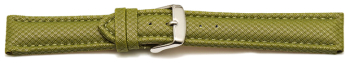 Watch band - padded - HighTech material - textile look - green