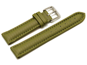 Watch band - padded - HighTech material - textile look - green